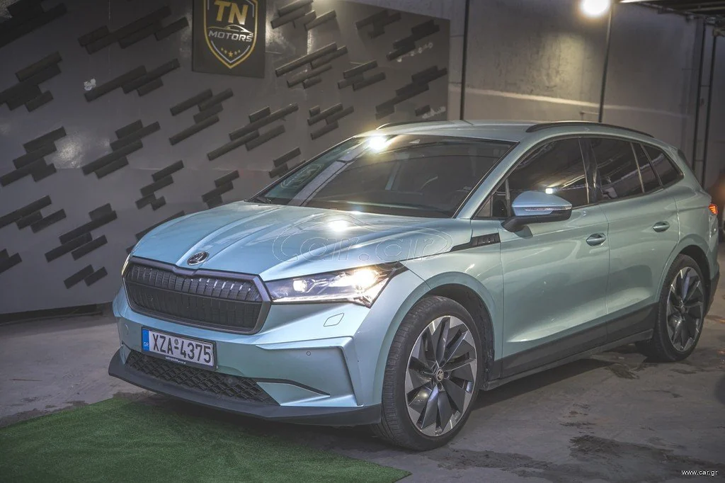 Škoda Enyaq 2023 Launch Edition — εμπρός τρία τέταρτα